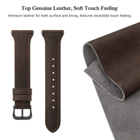 Fitbit Versa Brown Leather Band - Picture 3 of 5